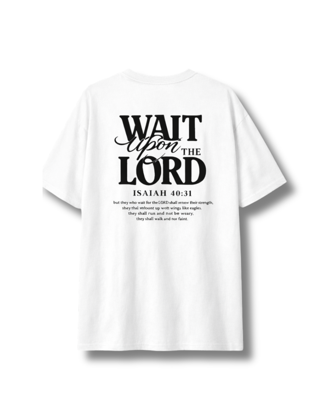 Wait upon the Lord - Men's Classic Oversized Tee